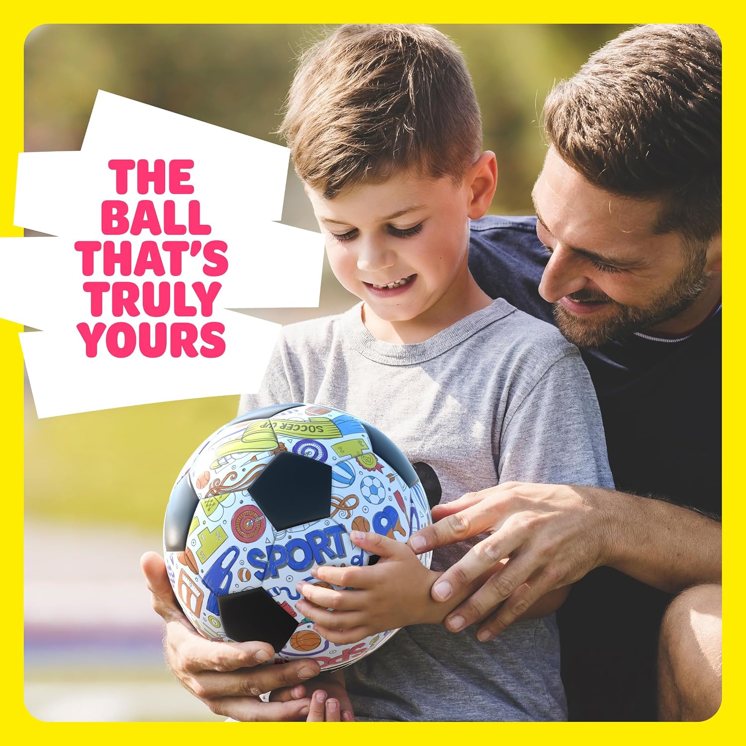 Soccer Ball Coloring Kit for Kids - Soccer Gifts for Girls & Boys Ages 4-8 | Sports Gifts - 3 4 5 6 7 8 Year Old Boy Birthday Gift - Craft Kits for Boys - Boy Toys - Games Accessories - Image 5